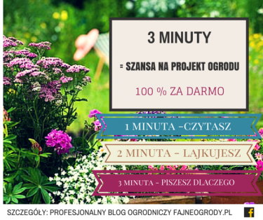 Konkurs "Masz fajny ogród w 3 minuty"
