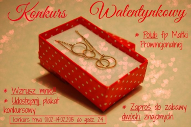 Konkurs "Wzrusz mnie! Czyli tematyka miłosna, walentynkowa"