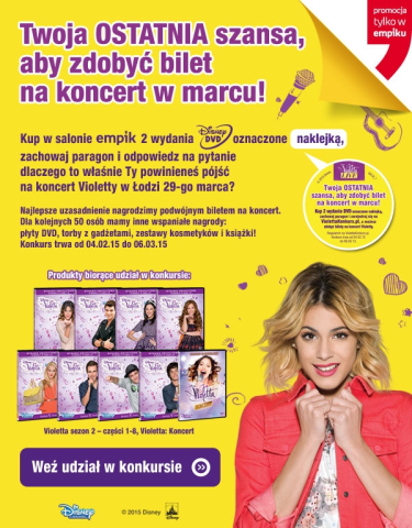 Konkurs "Twoja ostatnia szansa, aby zdobyć bilet na koncert w marcu!"