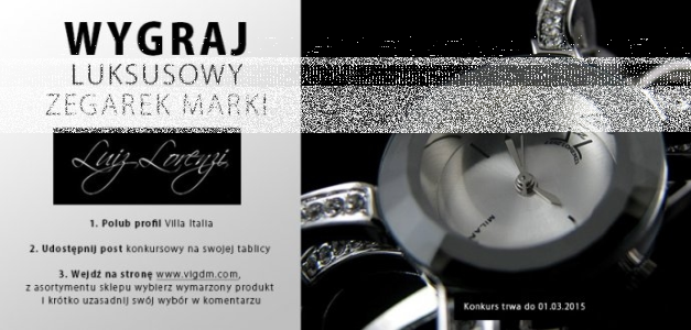 Wygraj luksusowy zegarek marki Luiz Lorenzi!