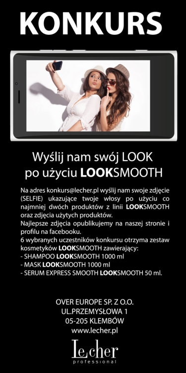 Wyślij nam swój LOOK po użyciu LOOKSMOOTH