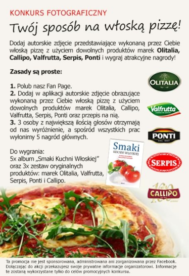 Konkurs "Twój sposób na włoską pizzę"