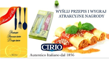 Konkurs: Prześlij przepis wraz ze zdjęciem, inspirowany produktami marki CIRIO