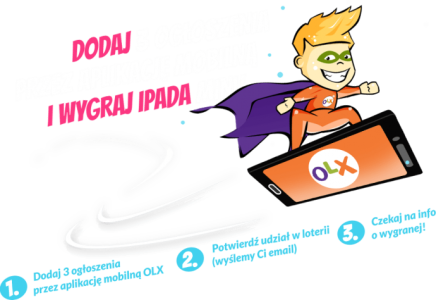 Dodaj przez aplikację i wygrywaj z OLX – loteria