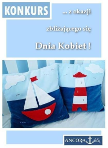 Konkurs z okazji Dnia Kobiet - poduszki marynistyczne