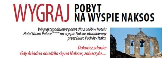 Konkurs "Naksos z Claudia i Itaką"