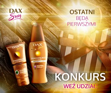 Wygraj zestaw samoopalaczy DAX Sun, do godz. 16:00