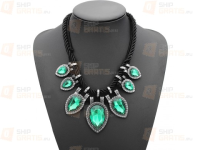 Konkurs ze Shipgratis.eu o Pomysłowy naszyjnik z odwróconymi kroplami w zielonym kolorze