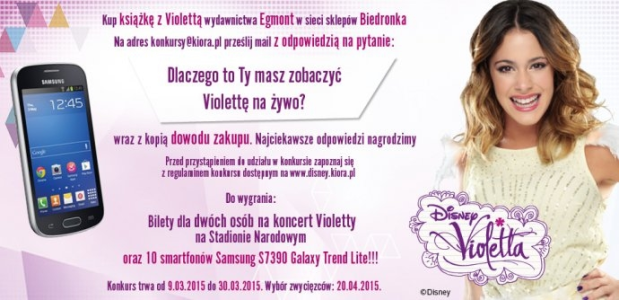 Konkurs "Zobacz Violettę na żywo"