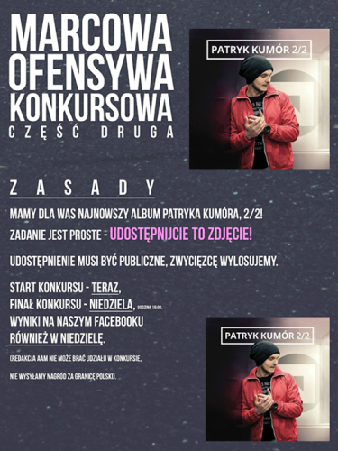 Wygraj płyty Patryka Kumóra