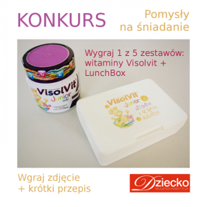 Wygraj jeden z 5 zestawów: witaminy Visolvit + lunchbox