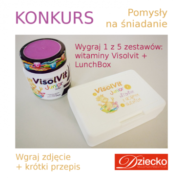 Wygraj jeden z 5 zestawów: witaminy Visolvit + lunchbox