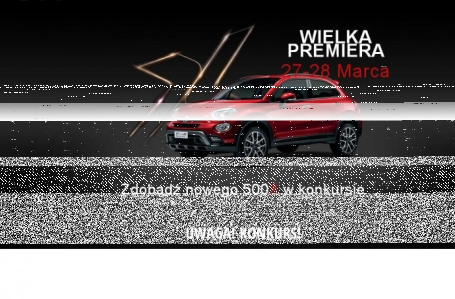 Wygraj samochód Fiat 500X 1.6 E-torq 110KM POPSTAR w kolorze czerwonym pastelowym