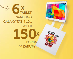 Wygraj tablet SAMSUNG GALAXY 4 10.1