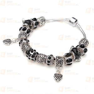 Konkurs ze ShipGRATS.eu o Bransoletkę w srebrnym kolorze z kolorowymi komponentami w czarnym kolorze