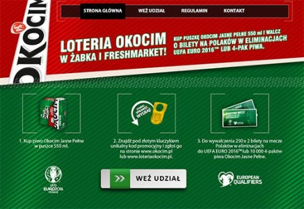 Loteria Okocim w sklepach Żabka i Freshmarket