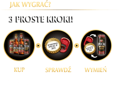 Kup piwo do wygrania miliony piw od Specjala >18lat