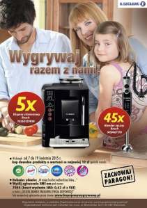 Wygraj ekspres ciśnieniowy Bosch, E.Leclerc