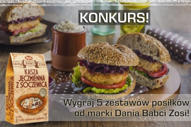 Wygraj 5 zestawów z soczewicą od marki Dania Babci Zosi!