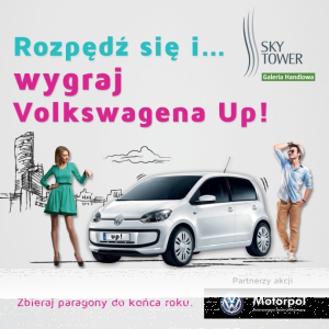 Wygraj samochód Volkswagen Up za paragony - Sky Tower