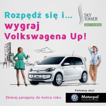 Wygraj samochód Volkswagen Up za paragony - Sky Tower