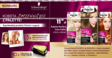 Wygraj voucher na metamorfozę włosów w salonach Schwarzkopf Professional, Koliber