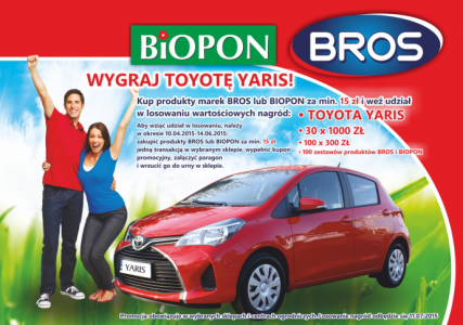 Wygraj samochód z Brosem i Bioponem