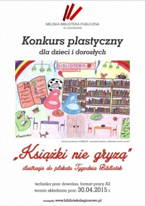 Konkurs plastyczny "Książki nie gryzą" Legionowo