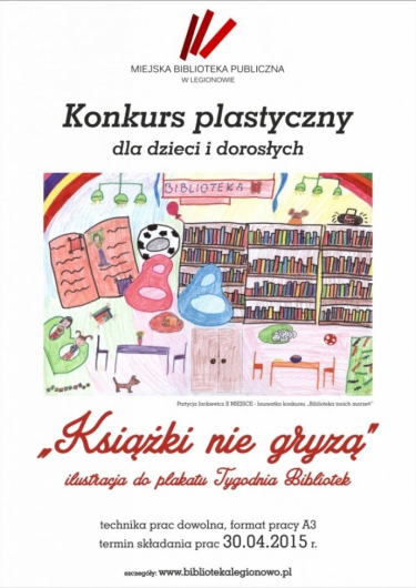 Konkurs plastyczny "Książki nie gryzą" Legionowo