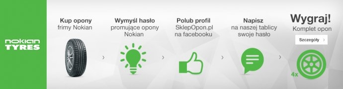 Wygraj komplet opon Nokian