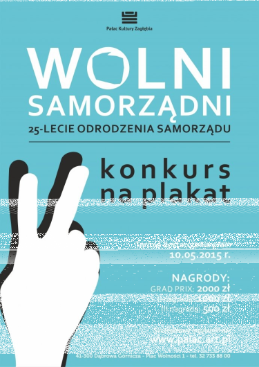 Konkurs na plakat "Wolni, samorządni - 25-lecie odrodzenia samorządu"