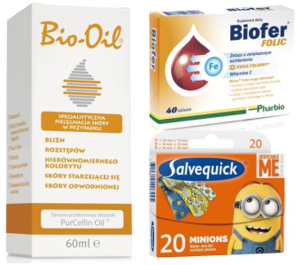 Wygraj zestaw nagród od marek Bio-Oil, Biofer oraz Salvequick