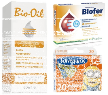 Wygraj zestaw nagród od marek Bio-Oil, Biofer oraz Salvequick