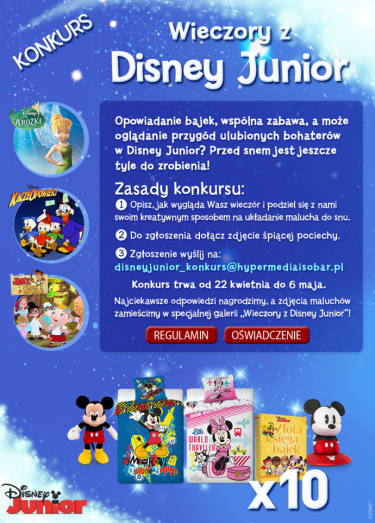Konkurs "Wieczory z Disney Junior"