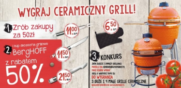 Konkurs: wygraj ceramiczny grill, Alma market