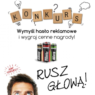 Wymyśl hasło reklamowe Black Shadows Energy Drink
