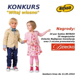 Konkurs fotograficzny: wygraj jedną z 10 par butów Befado oraz magazyn Dziecko - Najlepsza inwestycja