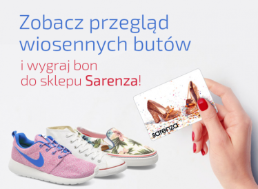 Wygraj jeden z 3 bonów do sklepu Sarenza