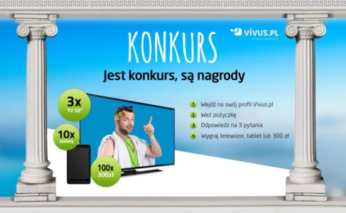 Jest konkurs, są pieniądze, dla  klientów Vivus.pl