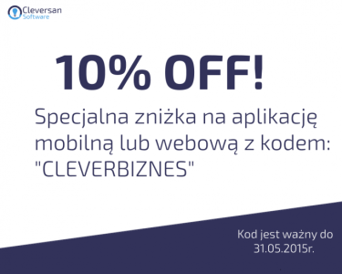 Zgarnij kodem CLEVERBIZNES 10% zniżki