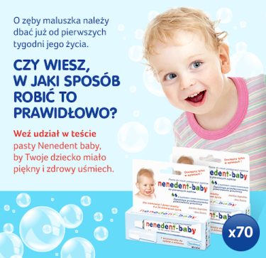 Zostań testerem pasty Nenedent baby