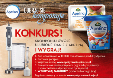 Konkurs "Inspiracje kulinarne z Apetiną" Tesco