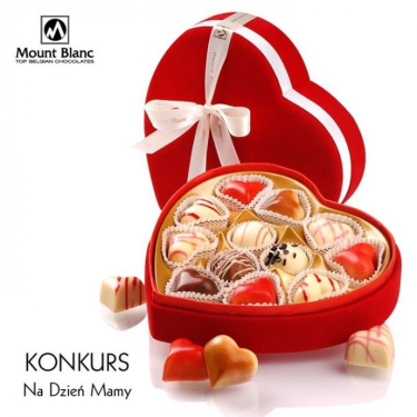 Wygraj welurowe serce wypełnione przepysznymi belgijskimi pralinkami