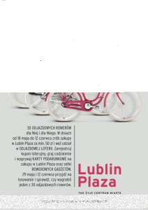 Konkurs "Odjazdowa Loteria Rowerowa" w Lublin Plaza