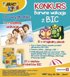 Konkurs "Barwne wakacje z Bic" Super-Pharm