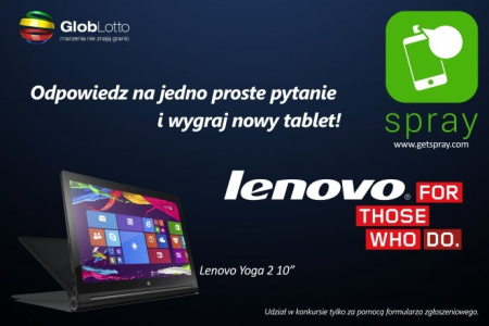 Wygraj tablet Lenovo Yoga 2 10