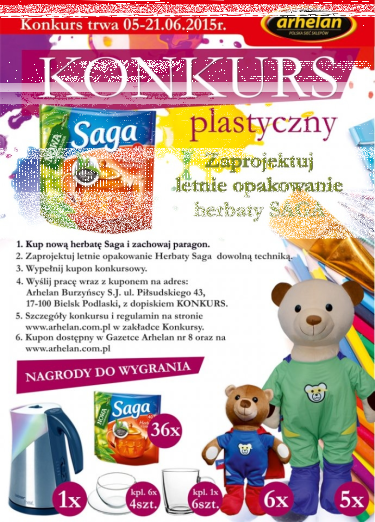 Konkurs "Saga  – moja ulubiona herbata - Arhelan"