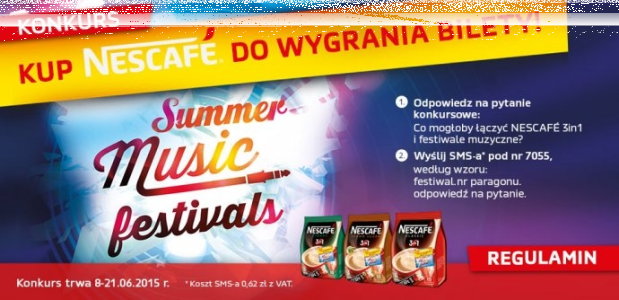 Konkurs "NESCAFE 3in1 Music Festivals"
