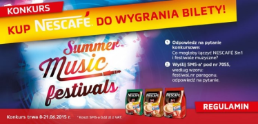 Konkurs "NESCAFE 3in1 Music Festivals"