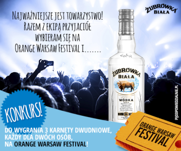 Konkurs "Najważniejsze jest towarzystwo na Orange Warsaw Festival" >18lat